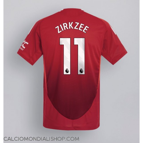 Maglie da calcio Manchester United Joshua Zirkzee #11 Prima Maglia 2024-25 Manica Corta